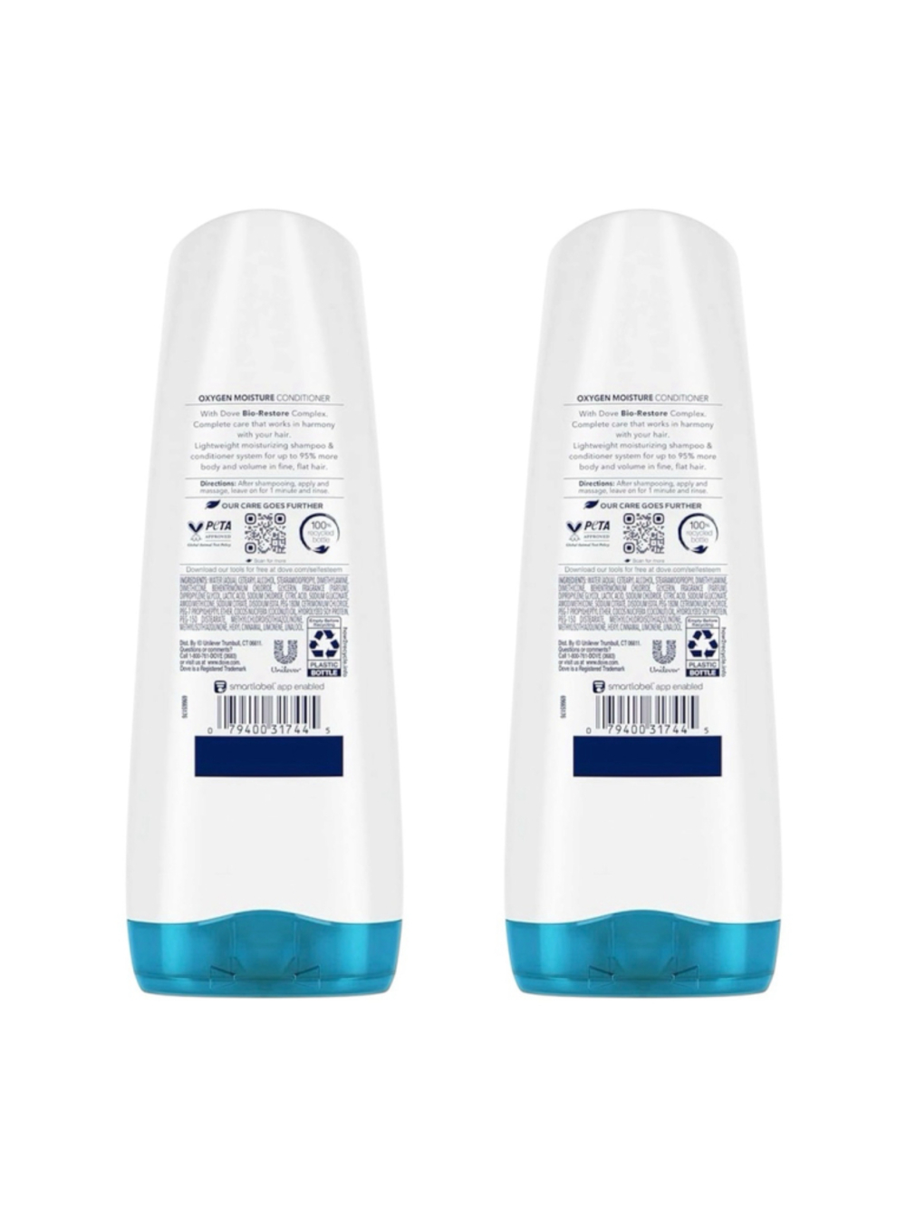 (2) Dove Ultra Care Oxygen Moisture Fine Hair Conditioner 12oz DISCONTINUED HTF - Picture 2 of 2